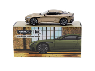 1/64 Aston Martin DBS Superleggera Brown Metallic - Tarmac Works x iXO Models GLOBAL64