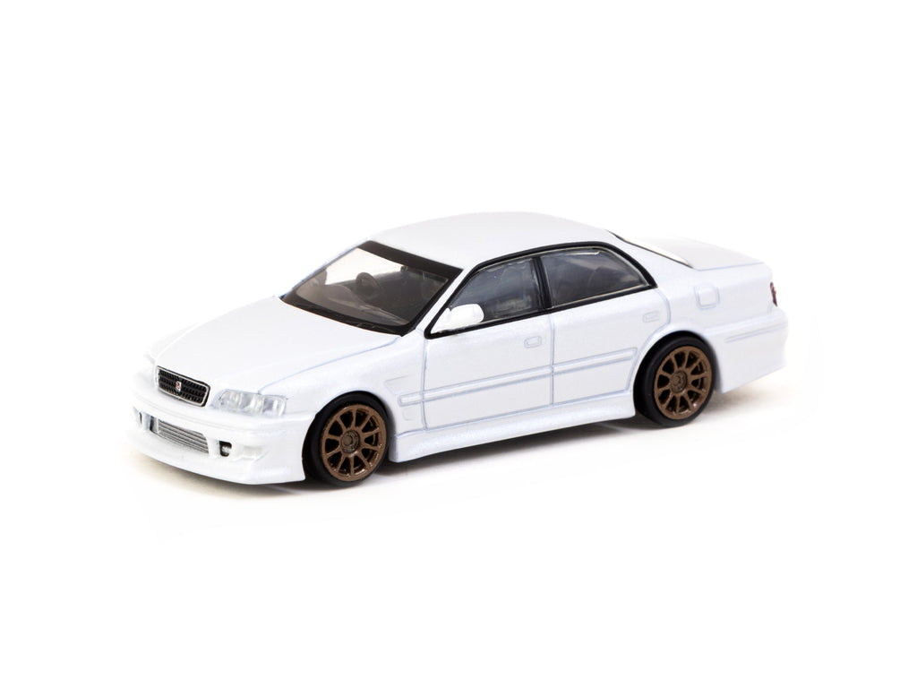 Tarmac Works 1/64 VERTEX Toyota Chaser JZX100 White Metallic - Lamley Special Edition - GLOBAL64