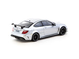 Tarmac Works 1/64 Mercedes-Benz C 63 AMG Coupé Black Series Silver Metallic - GLOBAL64