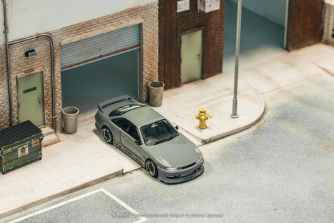 Tarmac Works 1/64 VERTEX Silvia (S 14) Grey - GLOBAL64