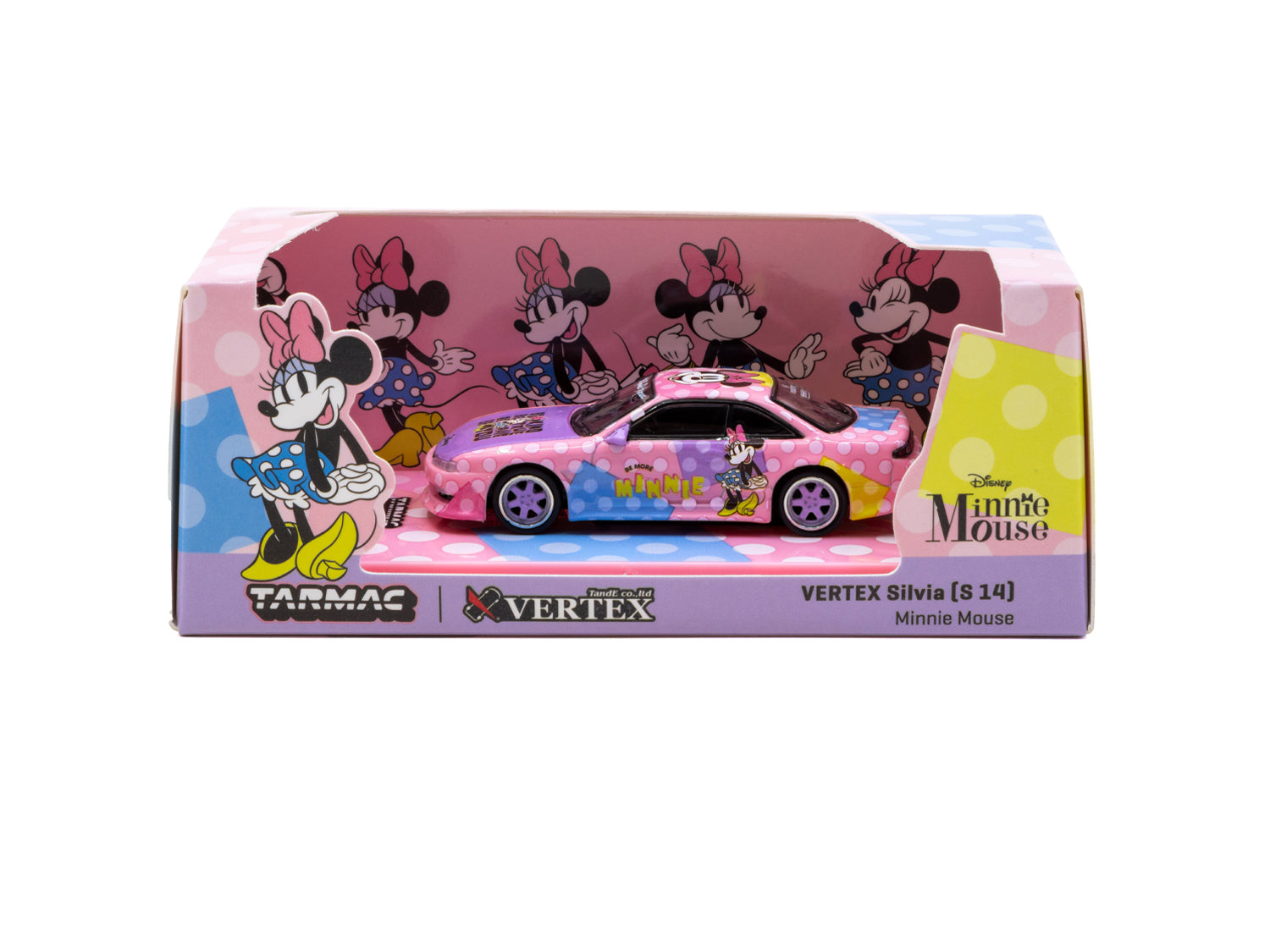 1/64 VERTEX Silvia (S 14) Minnie Mouse - Tarmac Works GLOBAL64