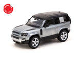 Tarmac Works 1/64 Land Rover Defender 90 Silver Metallic - GLOBAL64