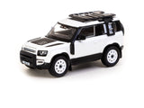 Tarmac Works 1/64 Land Rover Defender 90  White Metallic - Lamley Special Edition - GLOBAL64