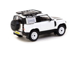 Tarmac Works 1/64 Land Rover Defender 90  White Metallic - Lamley Special Edition - GLOBAL64