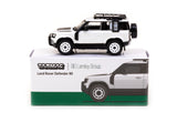 Tarmac Works 1/64 Land Rover Defender 90  White Metallic - Lamley Special Edition - GLOBAL64