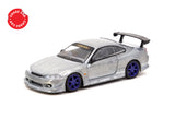 Tarmac Works 1/64 VERTEX Nissan Silvia S15 Blue Metallic - GLOBAL64