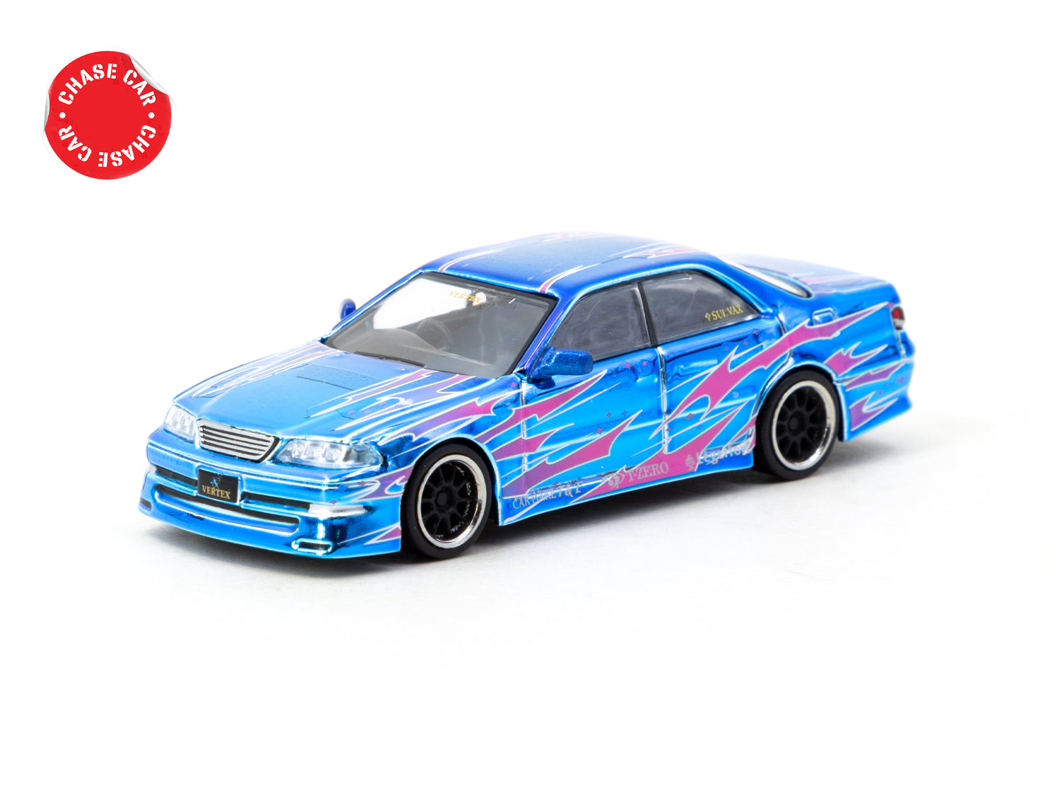 1/64 VERTEX Toyota Mark II JZX100 Blue Metallic - Tarmac Works GLOBAL6