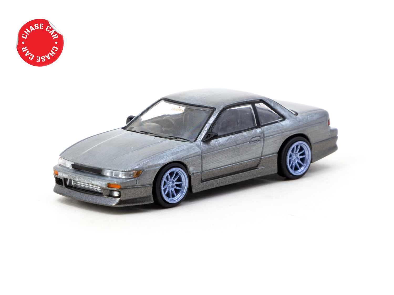 1/64 改日産 Silvia S13 Vertexドリフト 風 関村 1/64 VERTEX Nissan Silvia S13 Blue/Grey - Tarmac Works GLOBAL64
