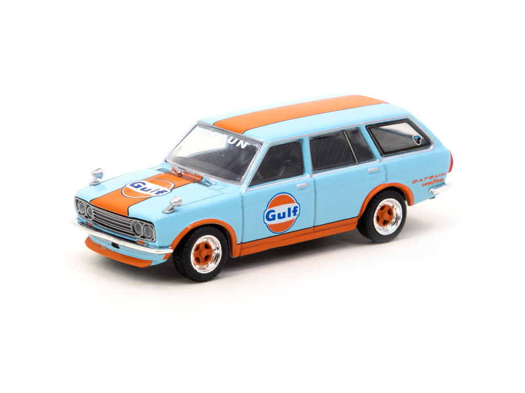 Tarmac Works 1/64 Datsun Bluebird 510 Wagon Gulf - Indonesia Special Edition - GLOBAL64