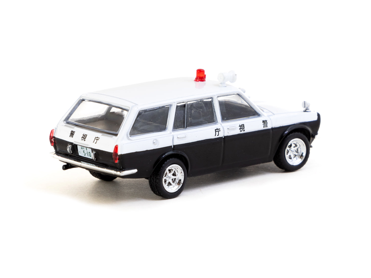 1/64 Datsun Bluebird 510 Wagon Japan Police Car - Tarmac Works GLOBAL64