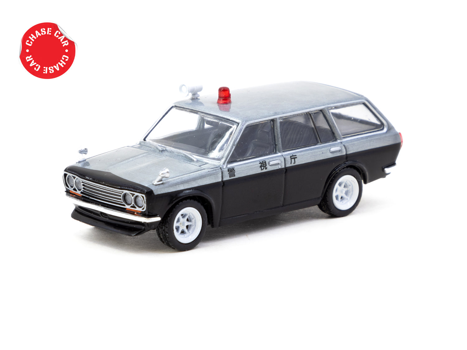 1/64 Datsun Bluebird 510 Wagon Japan Police Car - Tarmac Works GLOBAL64