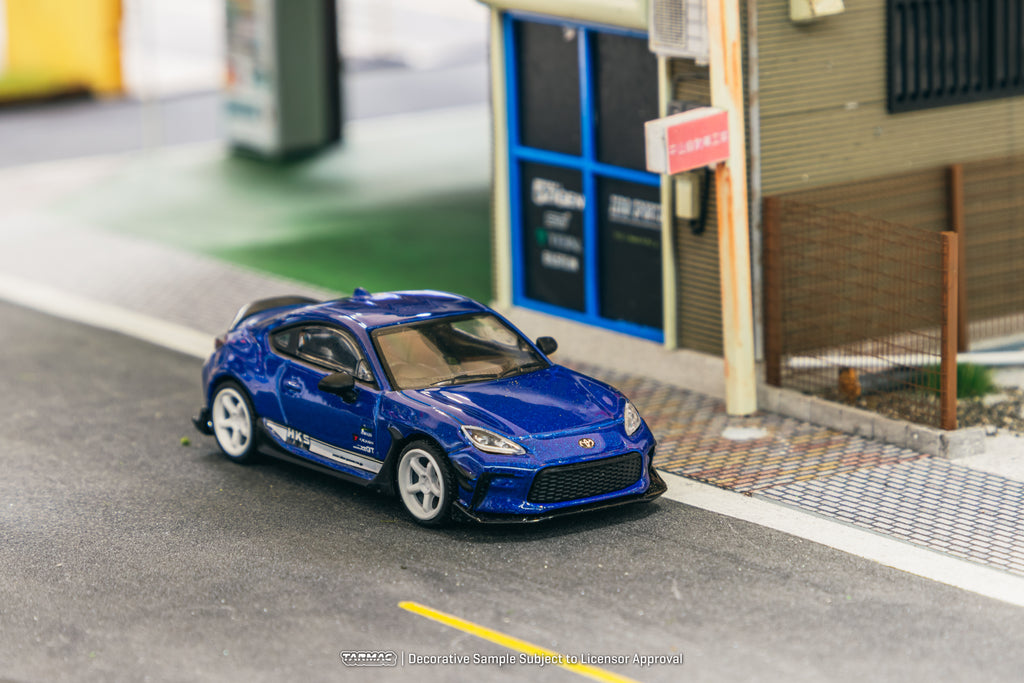 Tarmac Works 1/64 HKS Toyota GR86 Blue Metallic - GLOBAL64