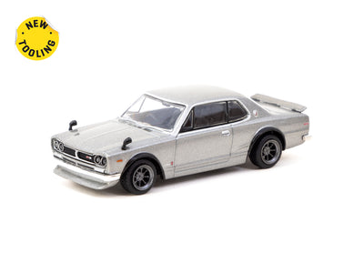 1/64 Nissan Skyline 2000 GT-R (KPGC10) Silver - Tarmac Works GLOBAL64