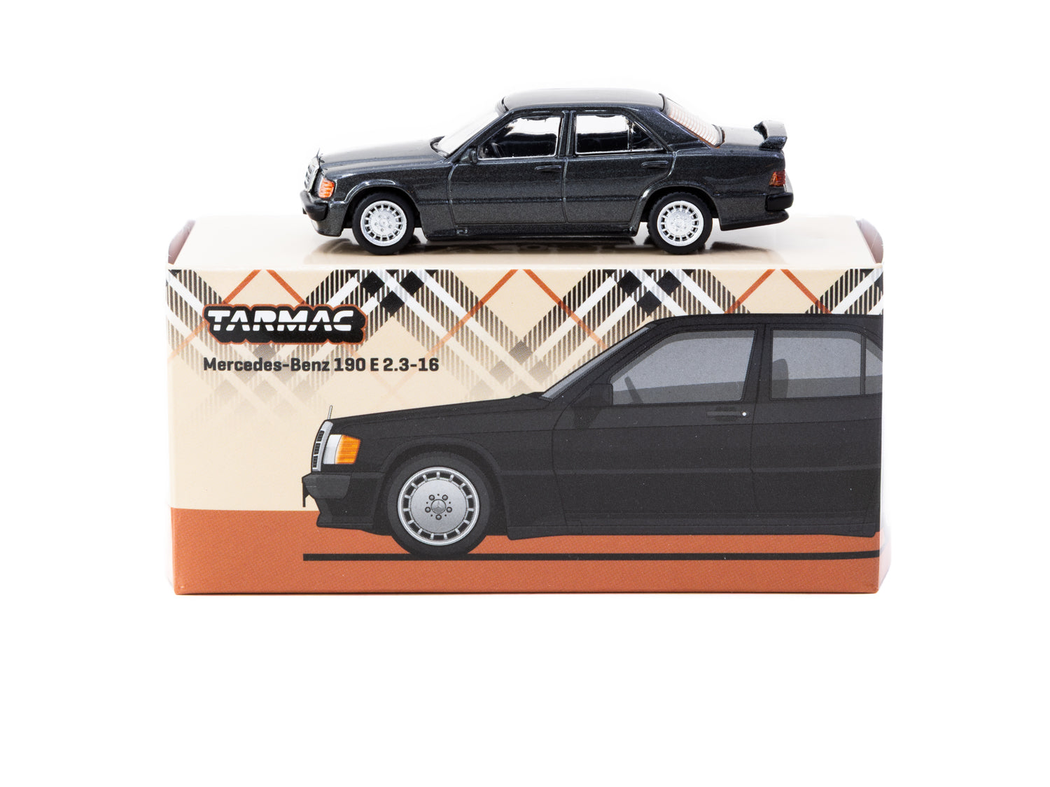 1/64 Mercedes-Benz 190 E 2.3-16 Blue-Black metallic - Tarmac Works GLOBAL64