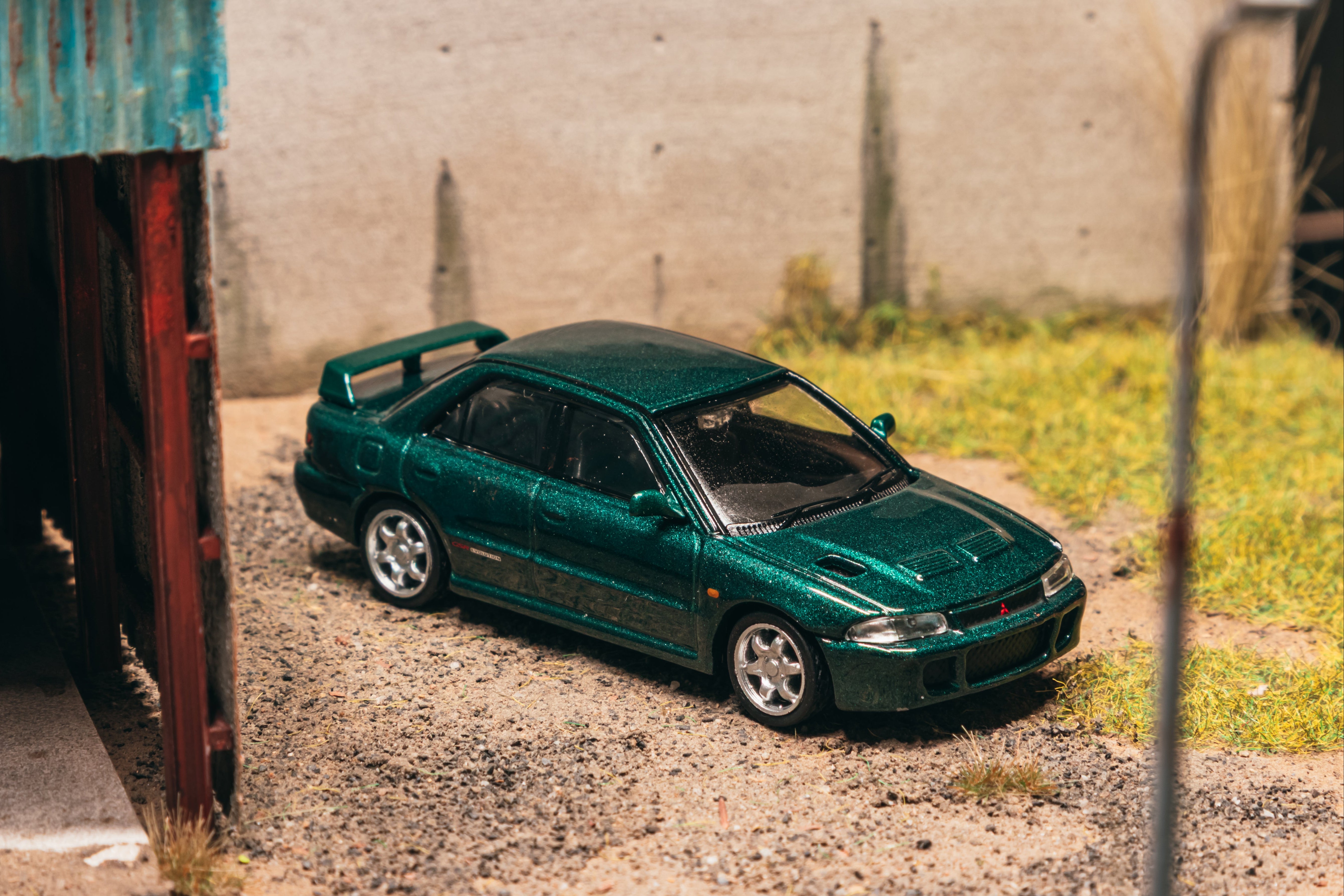 1/64 Mitsubishi Lancer GSR Evolution Green Metallic - Tarmac Works GLOBAL64