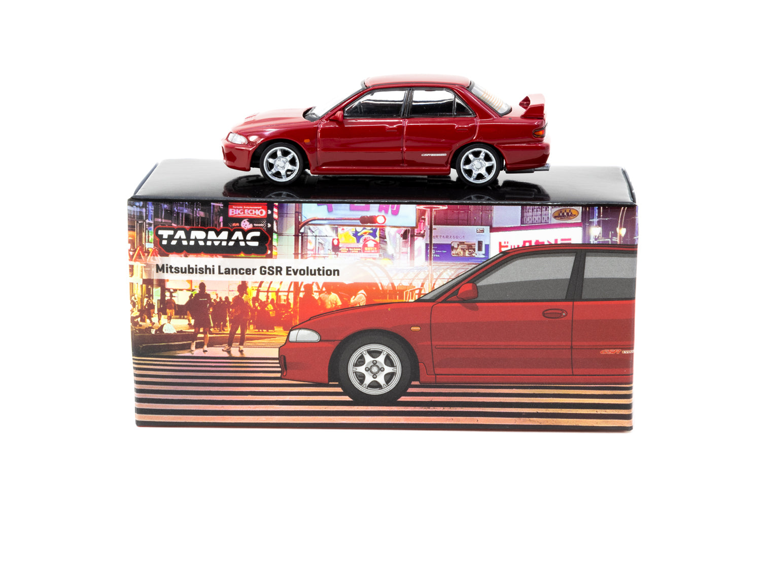1/64 Mitsubishi Lancer GSR Evolution Red - Tarmac Works GLOBAL64