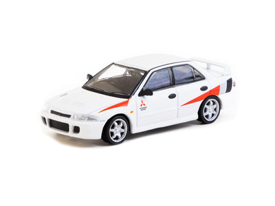 1/64 Mitsubishi Lancer RS Evolution White - Tarmac Works GLOBAL64