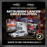 Tarmac Works 1/64 Mitsubishi Lancer GSR Evolution Silver Special Edition with Tarmac Cards - GLOBAL64