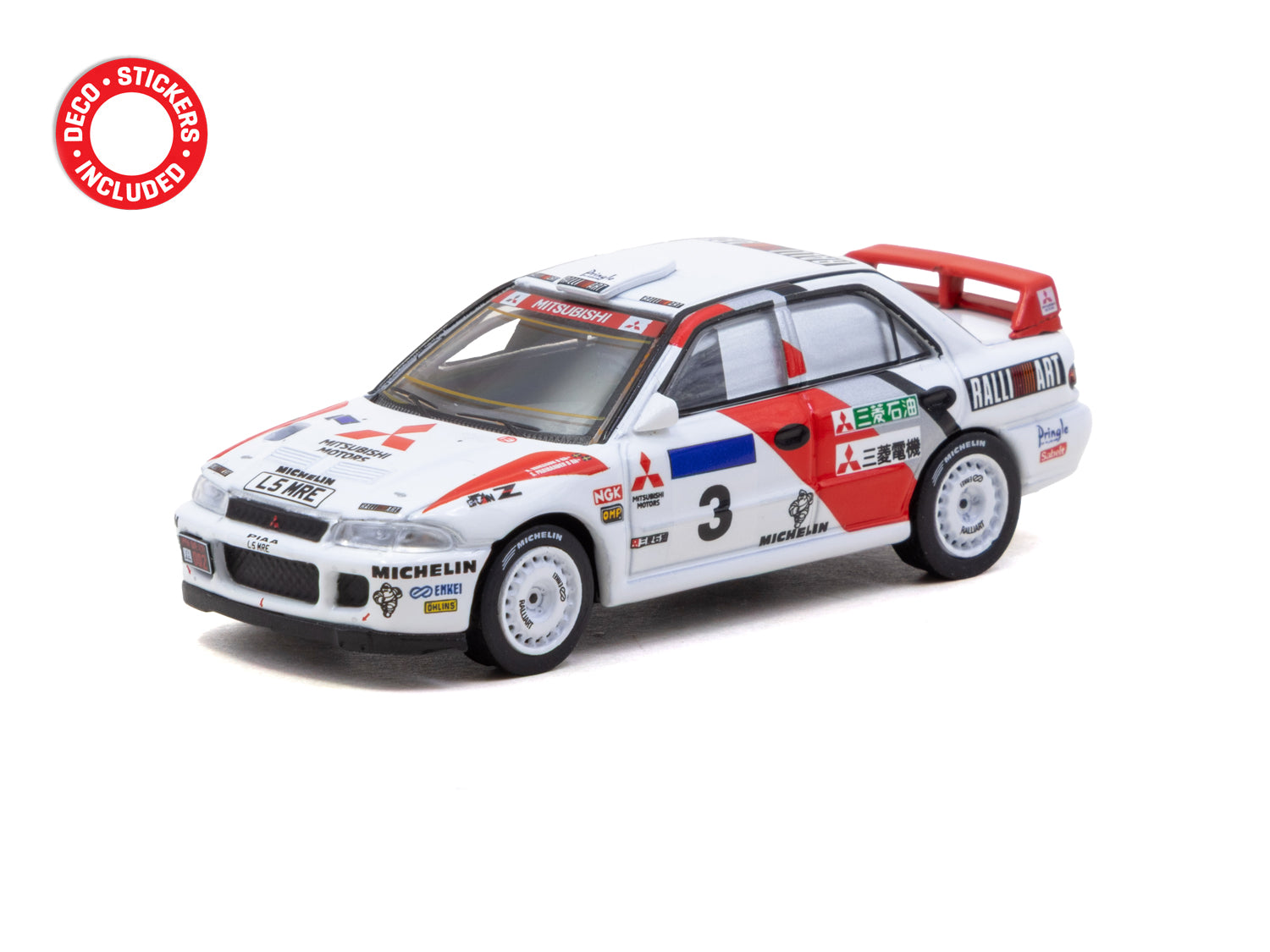 1/64 Mitsubishi Lancer Evolution II Hong Kong Beijing Rally 1994 #3 - Tarmac Works GLOBAL64