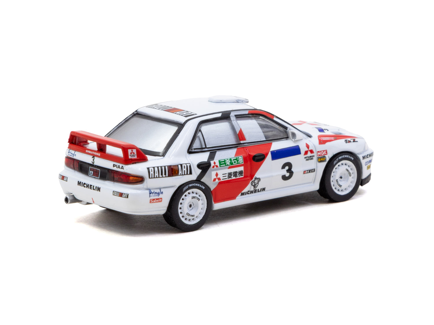 1/64 Mitsubishi Lancer Evolution II Hong Kong Beijing Rally 1994 #3 - Tarmac Works GLOBAL64
