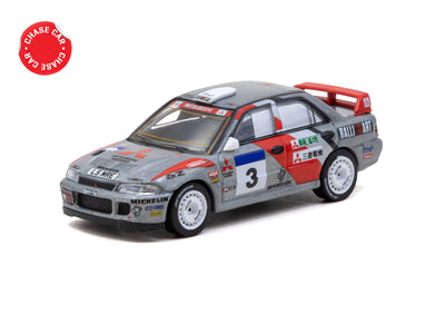 1/64 Mitsubishi Lancer Evolution II Hong Kong Beijing Rally 1994 #3 - Tarmac Works GLOBAL64