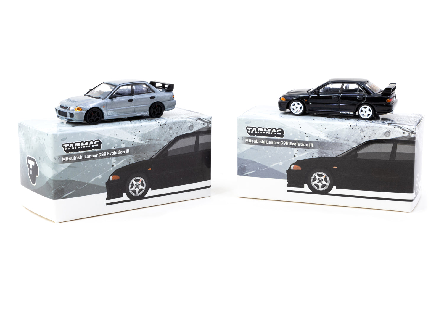 1/64 Mitsubishi Lancer GSR Evolution III Black - Tarmac Works GLOBAL64