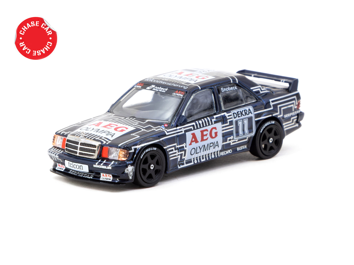 ミニカー TEKNO NO.723 MERCEDES - BENZ 190 1/64 Mercedes-Benz 190 E 2.5-16 EVO 1 DTM 1989 Dany Snobeck