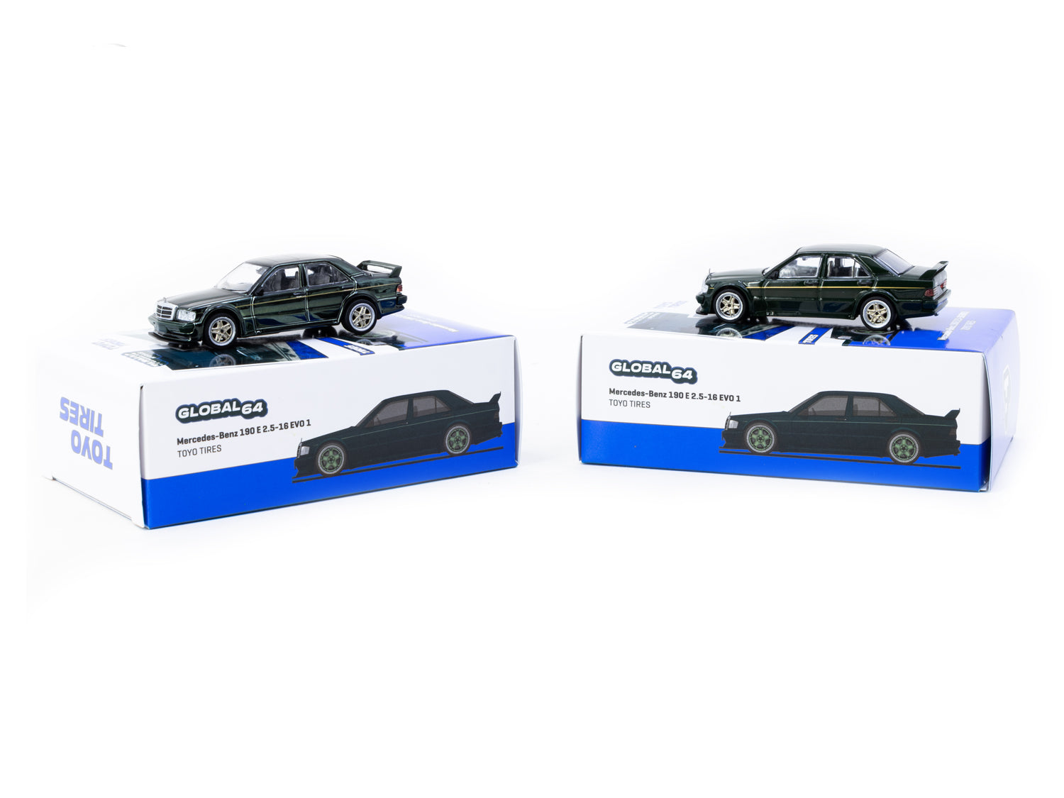 1/64 Mercedes-Benz 190 E 2.5-16 EVO 1 TOYO TIRES - Tarmac Works GLOBAL64