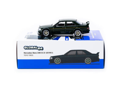 1/64 Mercedes-Benz 190 E 2.5-16 EVO 1 TOYO TIRES - Tarmac Works GLOBAL64