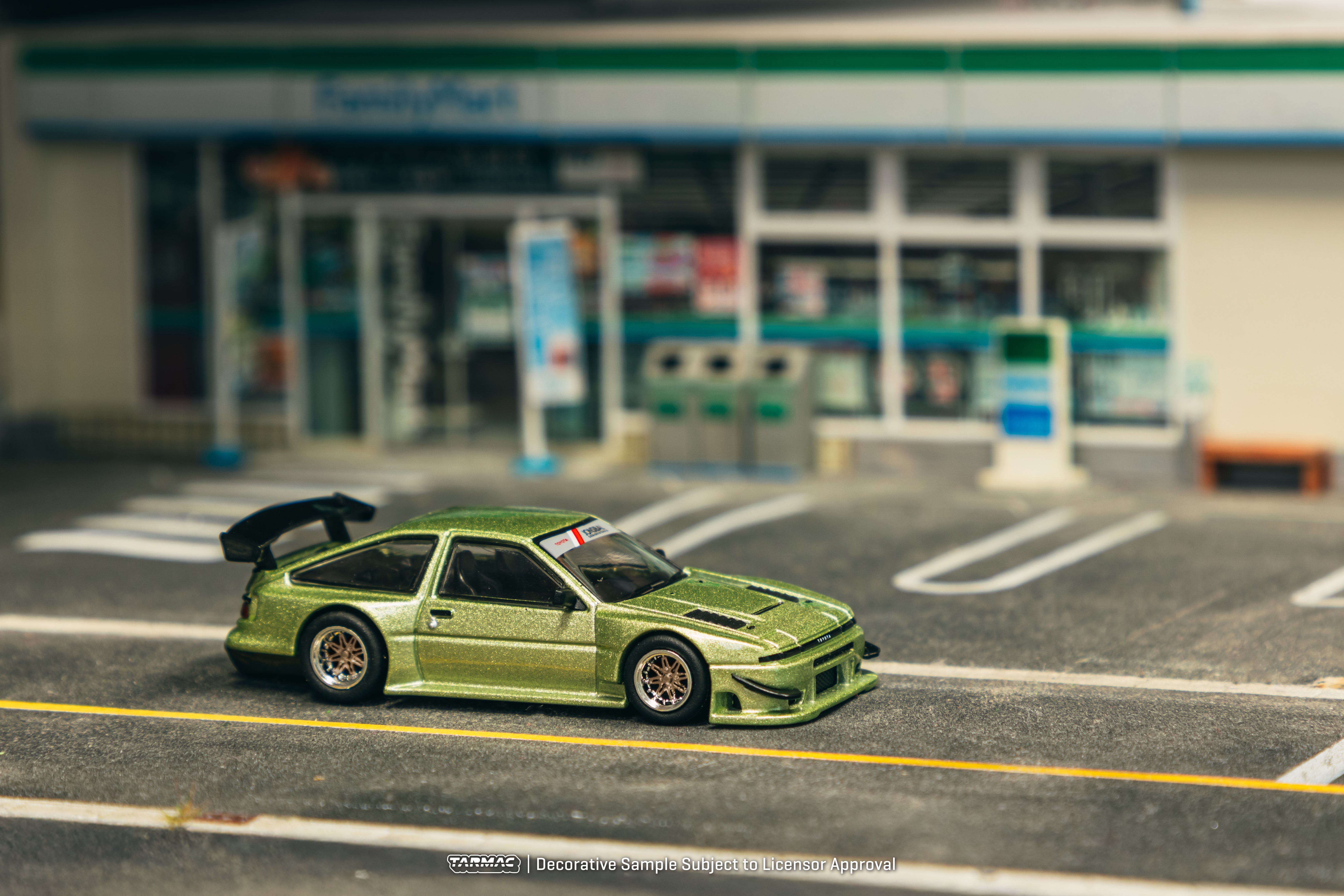 1/64 Toyota Sprinter Trueno AE86 Widebody Green - Designed by Jon