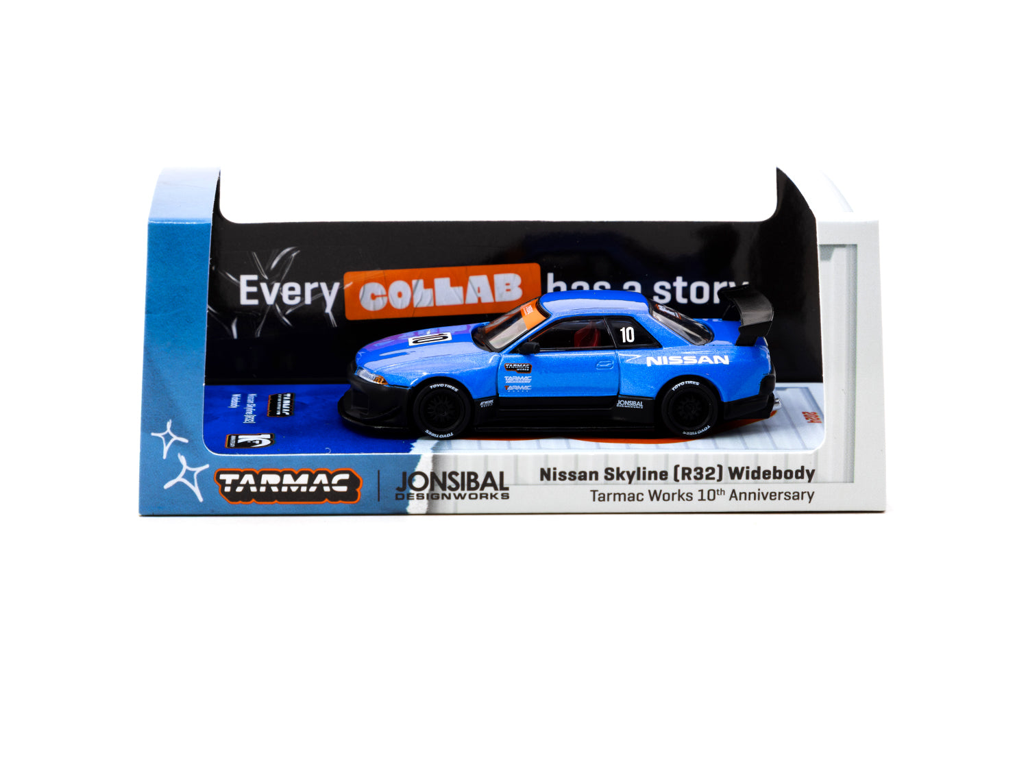 1/64 Nissan Skyline (R32) Widebody Tarmac Works 10th Anniversary - Des