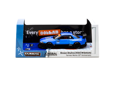 1/64 Nissan Skyline (R32) Widebody Tarmac Works 10th Anniversary - Designed by Jon Sibal - Tarmac Works GLOBAL64