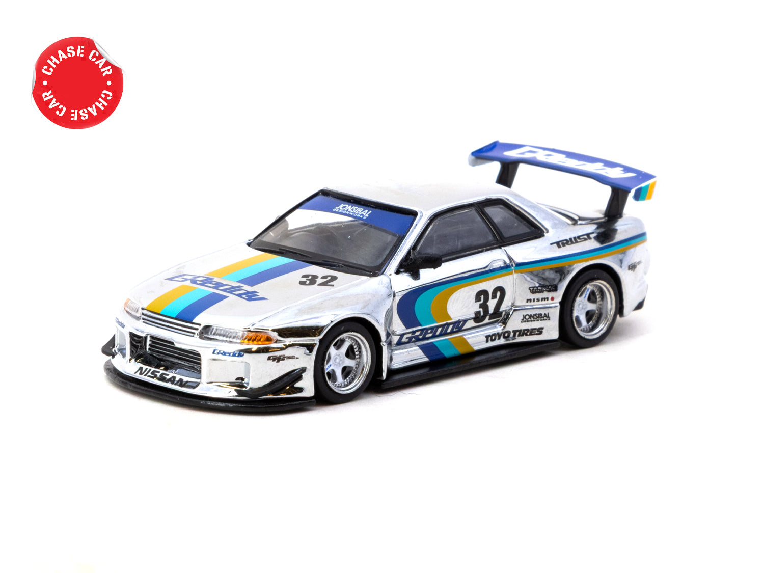 チェイス Jonsibal Widebody (R32) GT-R Skyline Nissan 1:64 Works Tarmac 1/64 R32GTR GRedy Works Tarmac ミニカー