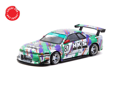 1/64 Nissan Skyline (R32) Widebody HKS with Tarmac Cards Combo Set - Designed by Jon Sibal - Tarmac Works GLOBAL64