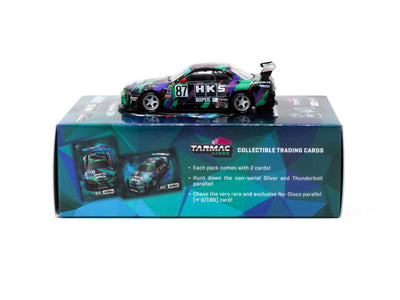 1/64 Nissan Skyline (R32) Widebody HKS with Tarmac Cards Combo Set - Designed by Jon Sibal - Tarmac Works GLOBAL64