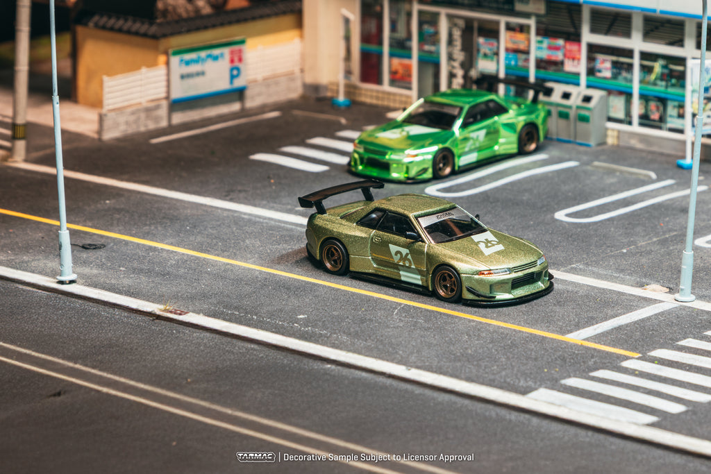 Tarmac Works 1/64 Nissan Skyline (R32) Widebody Millennium Jade - Designed by Jon Sibal - Tokyo Auto Salon 2026 Special Edition - GLOBAL64