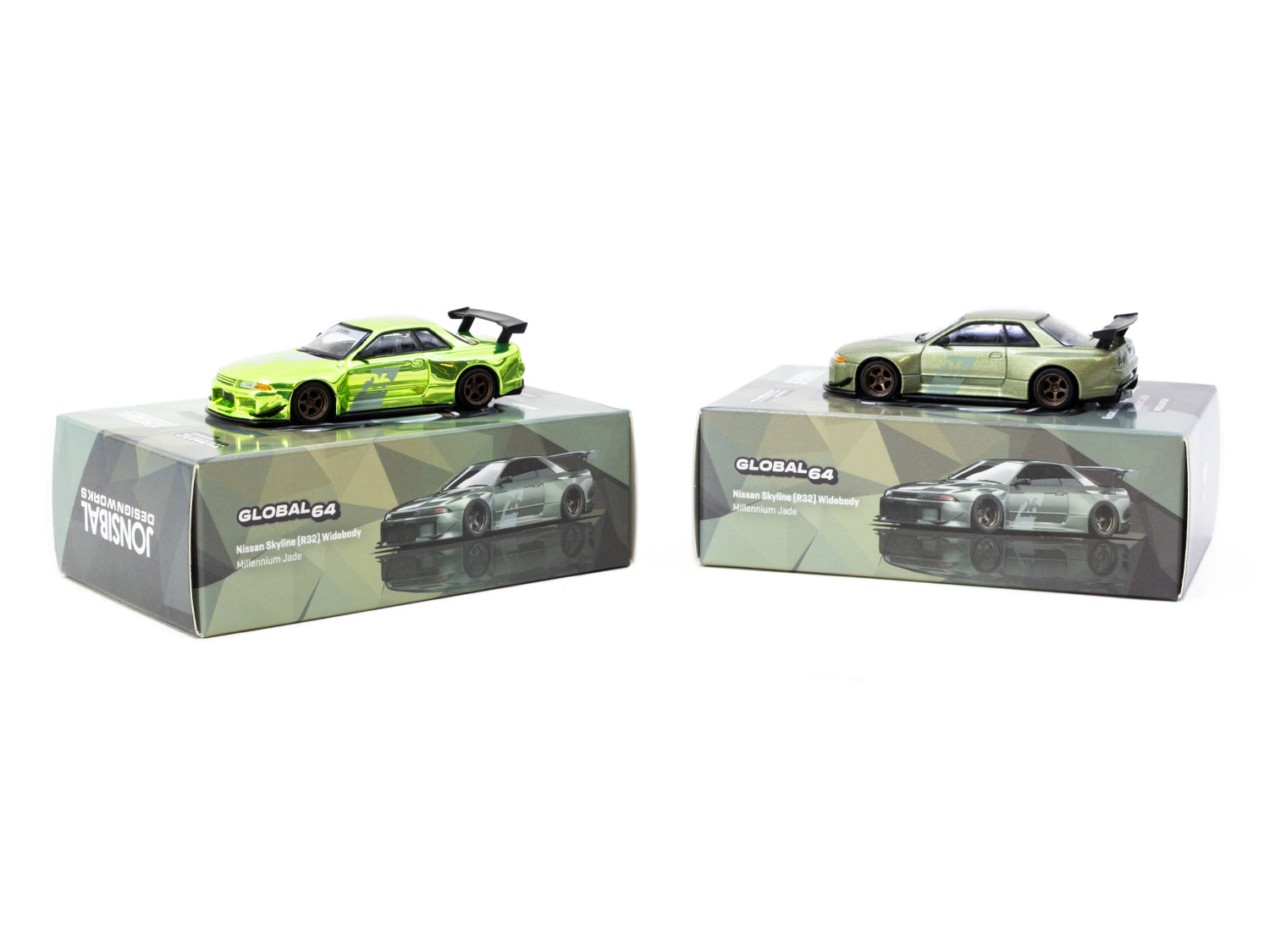 1/64 Nissan Skyline (R32) Widebody Millennium Jade - Designed by