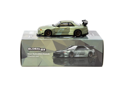 1/64 Nissan Skyline (R32) Widebody Millennium Jade - Designed by Jon Sibal - Tokyo Auto Salon 2026 Special Edition - Tarmac Works GLOBAL64