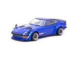Tarmac Works 1/64 Nissan Fairlady Z S30 Widebody Blue - Designed by Jon Sibal - GLOBAL64