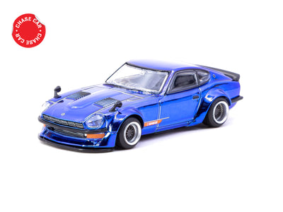 1/64 Nissan Fairlady Z S30 Widebody Blue - Designed by Jon Sibal - Tarmac Works GLOBAL64