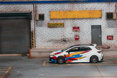 1/64 Toyota GR Corolla Widebody White - Designed by Jon Sibal - Tarmac Works GLOBAL64
