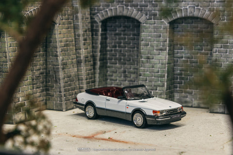 Tarmac Works 1/64 Saab 900 Turbo Convertible White - GLOBAL64