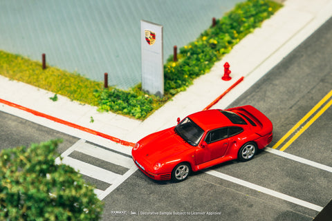 Tarmac Works X iXO Models 1/64 Porsche 959 Red - GLOBAL64