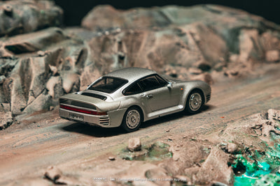 1/64 Porsche 959 Silver - Tarmac Works x iXO Models GLOBAL64