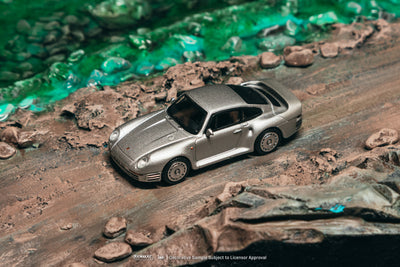 1/64 Porsche 959 Silver - Tarmac Works x iXO Models GLOBAL64