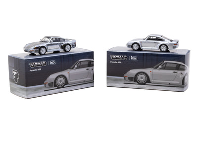1/64 Porsche 959 Silver - Tarmac Works x iXO Models GLOBAL64