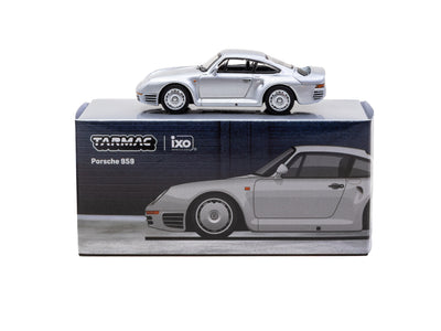 1/64 Porsche 959 Silver - Tarmac Works x iXO Models GLOBAL64