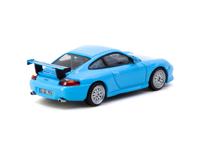 1/64 Porsche 911 GT3 (type 996) Light Blue - Tarmac Works X iXO Models GLOBAL64