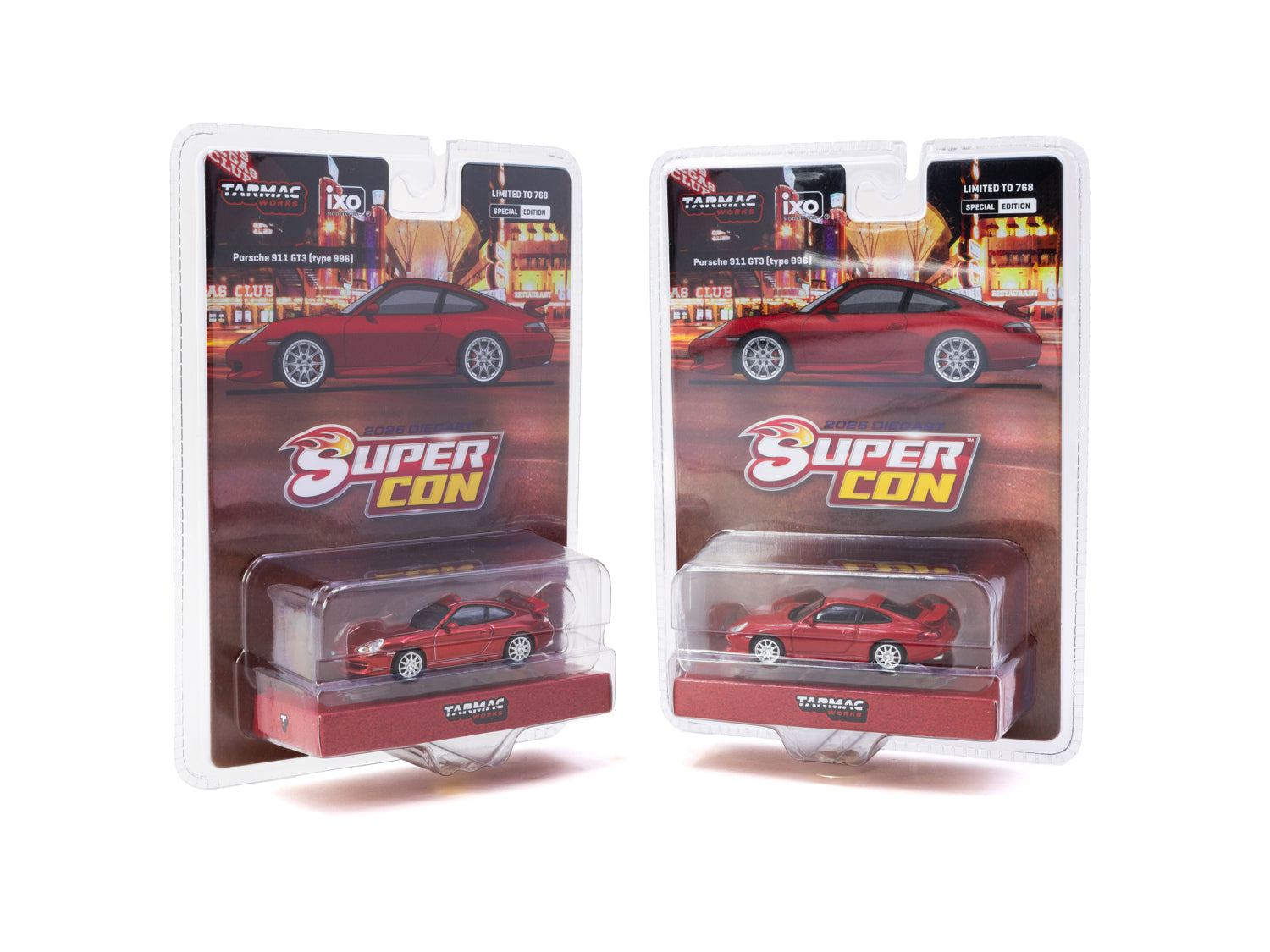 1/64 Porsche 911 GT3 (type 996) Red - Diecast SuperCon Special