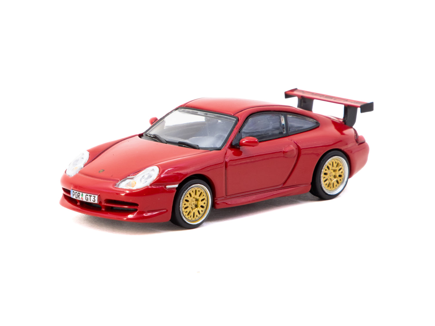 1/64 Porsche 911 GT3 (type 996) Red - Tarmac Works X iXO Models GLOBAL64